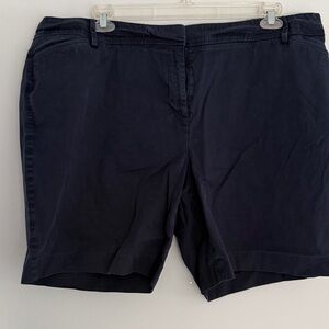 Talbots Navy Mid-Length Bermuda Shorts